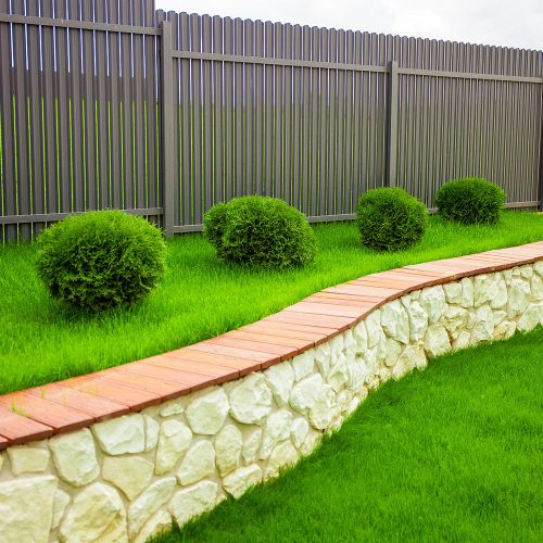 Pose de cloture de jardin MRP Paysages